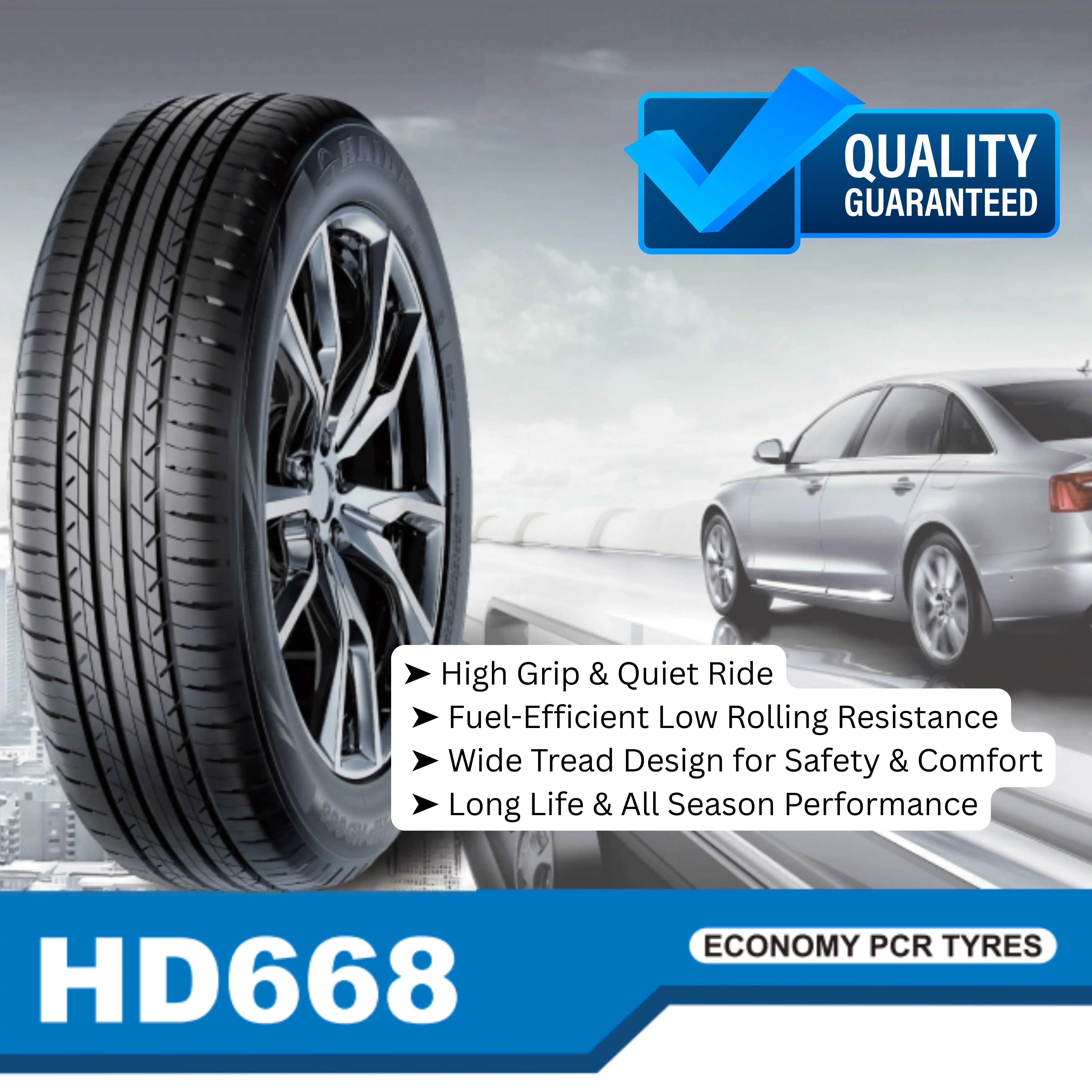 HAIDA HD668 Tyre Tread Pattern Detail