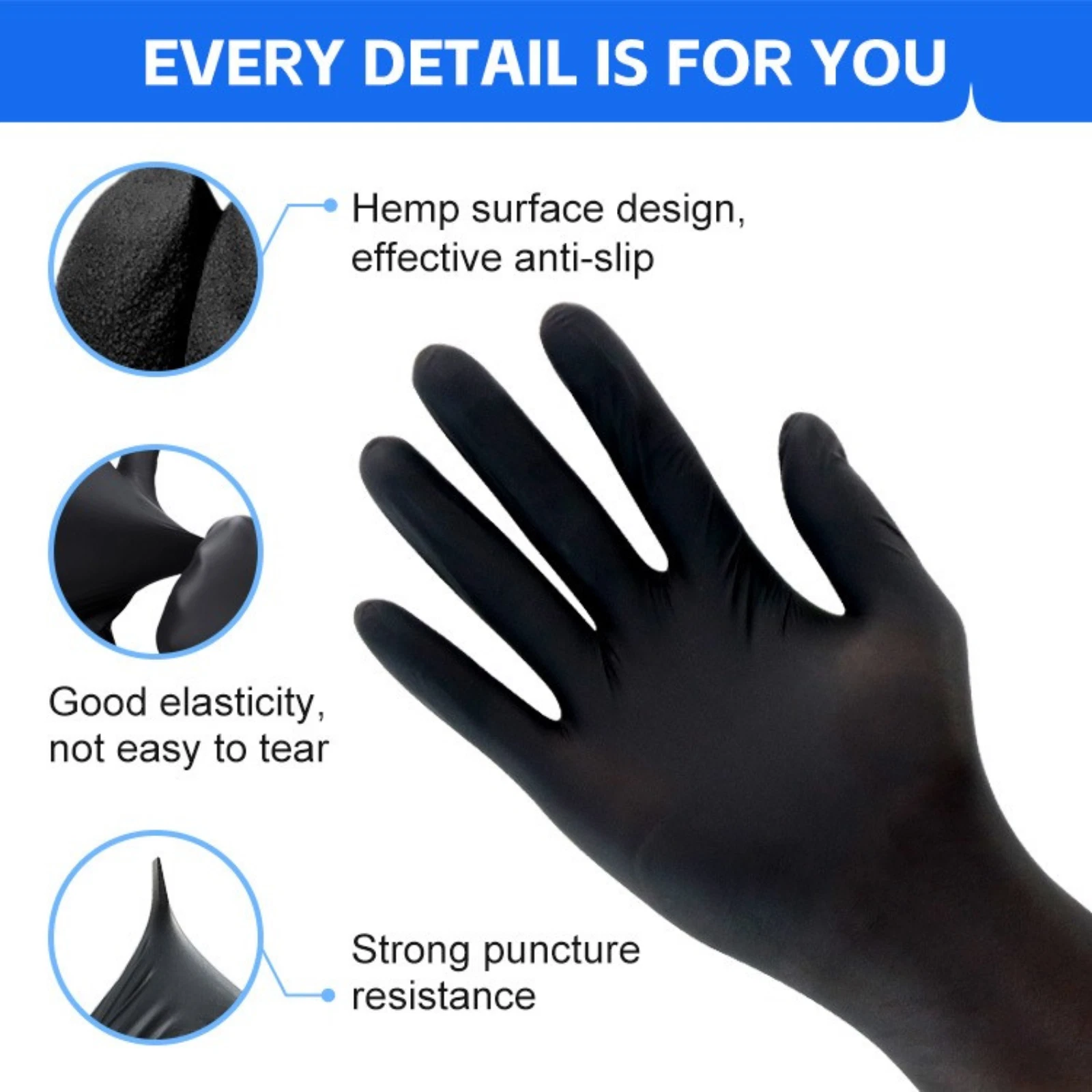 Mechanic wearing Black Nitrile Gloves holding oily wrench in Melbourne workshop.
