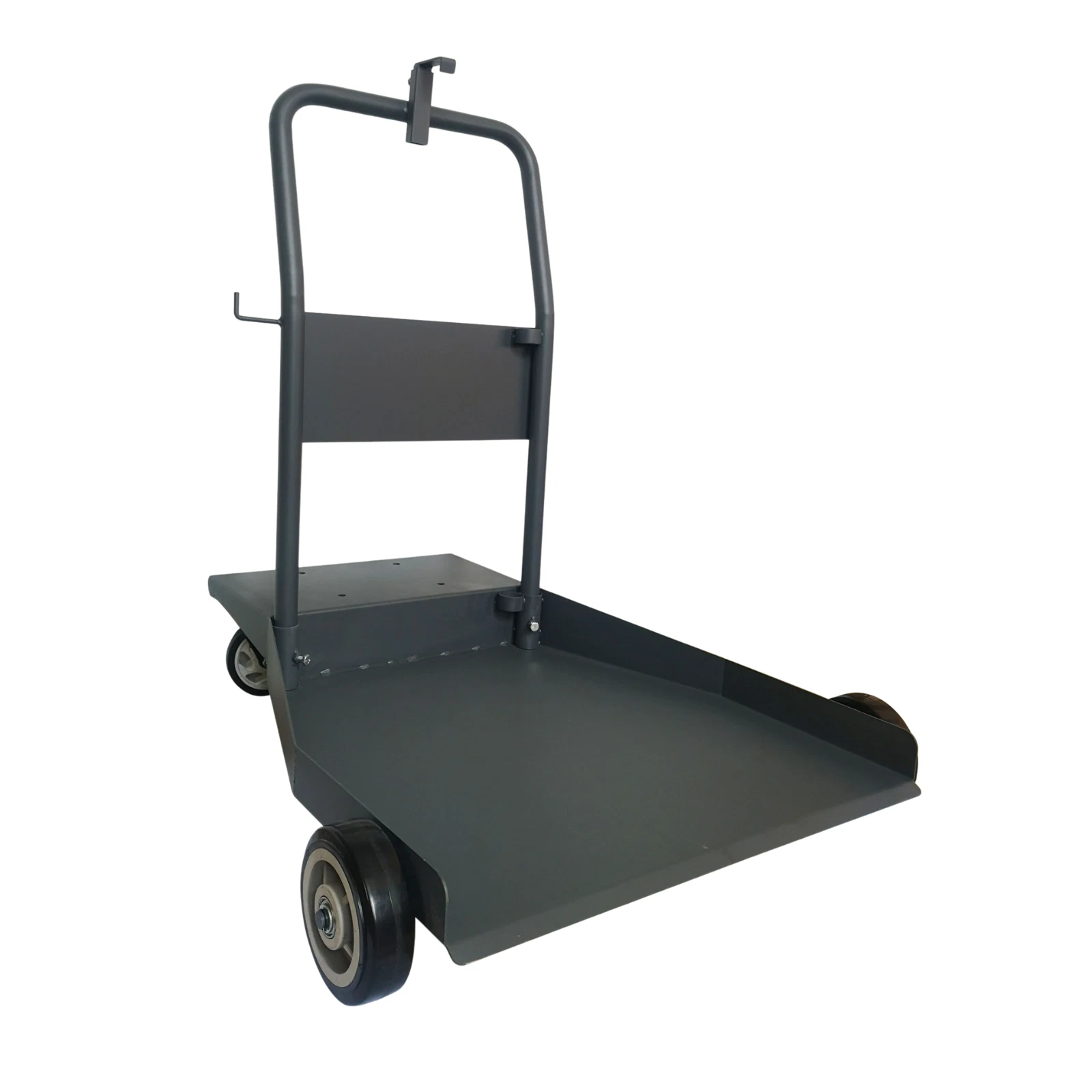 205 Litre Oil Drum secured on 4-wheel trolley platform ready for transport.