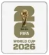 Badge Coupe du Monde 2026 Blanc