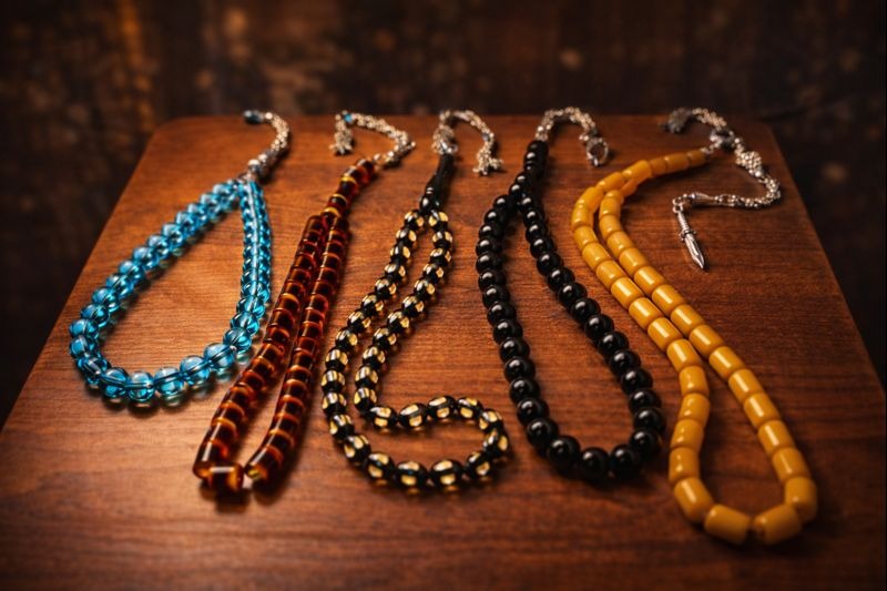 Sıkma Kehribar Tespih