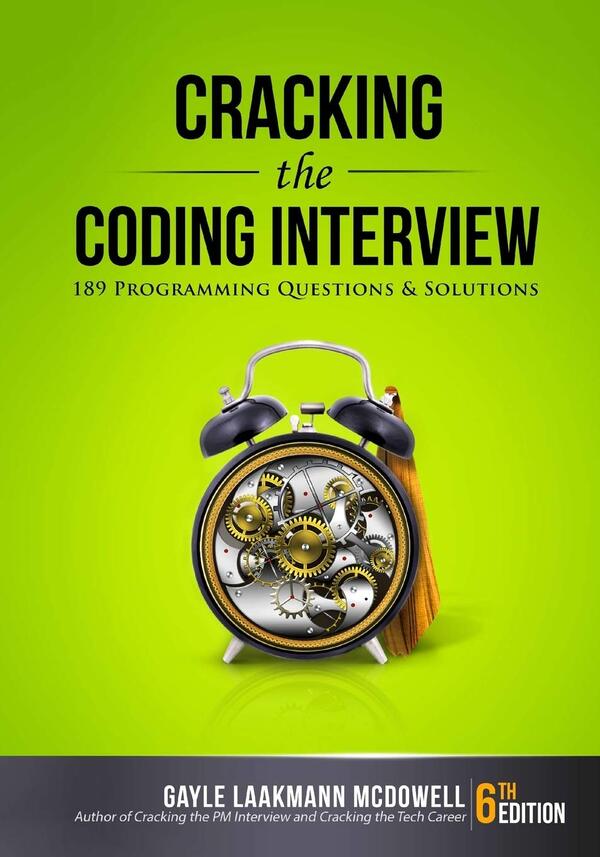 Portada del libro Cracking the code interview