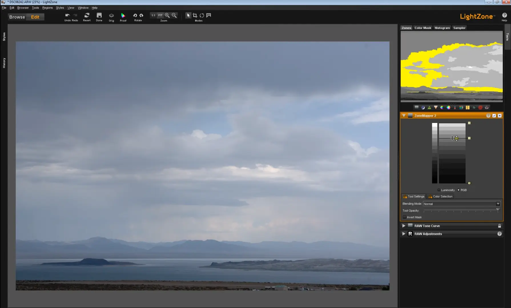 LightZone, editor de fotografías