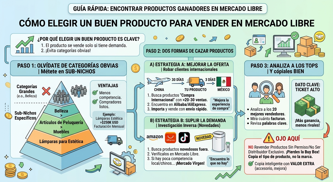 Pasos para encontrar un producto ganador en Mercado Libre