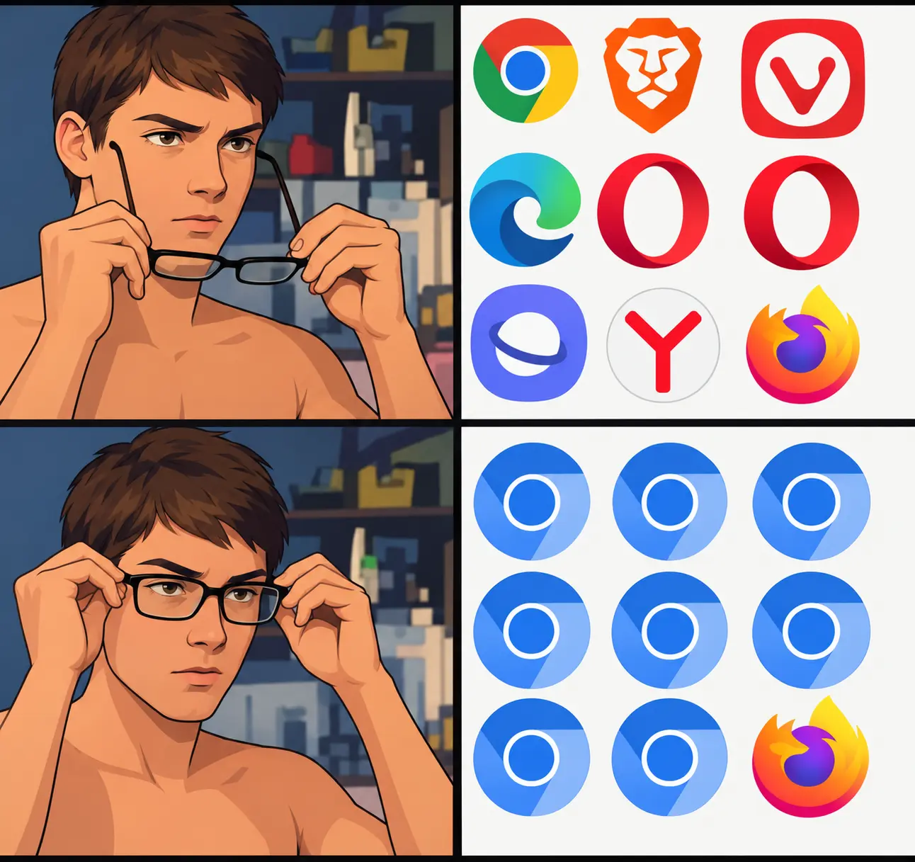 Meme Inspirado en Peter Parker Spiderman y Chrome