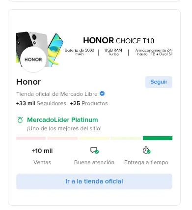Reputación verde en Mercado Libre