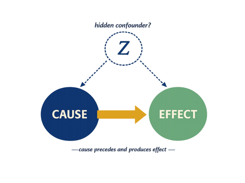 Diagram illustrating causal reasoning