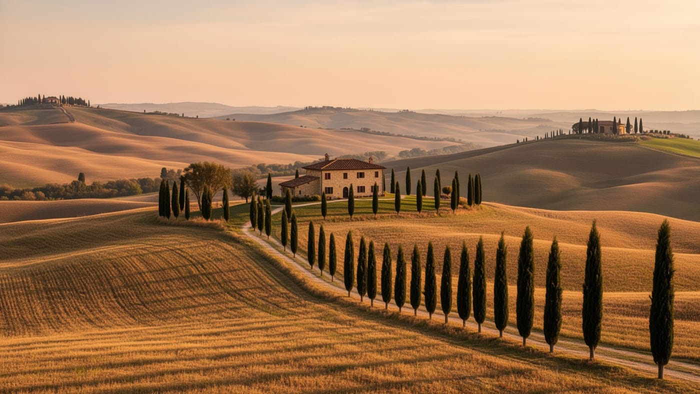 The month of September in the Val d'Orcia