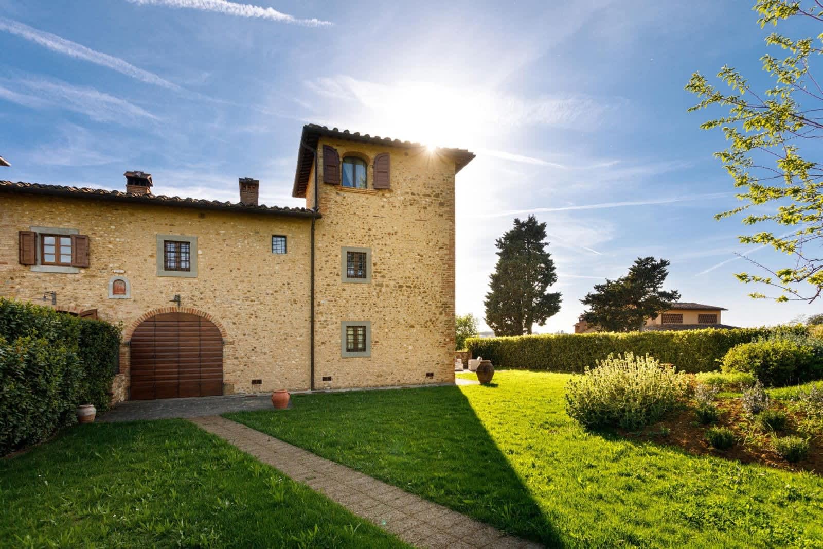 Podere Pianoro — the villa's tower