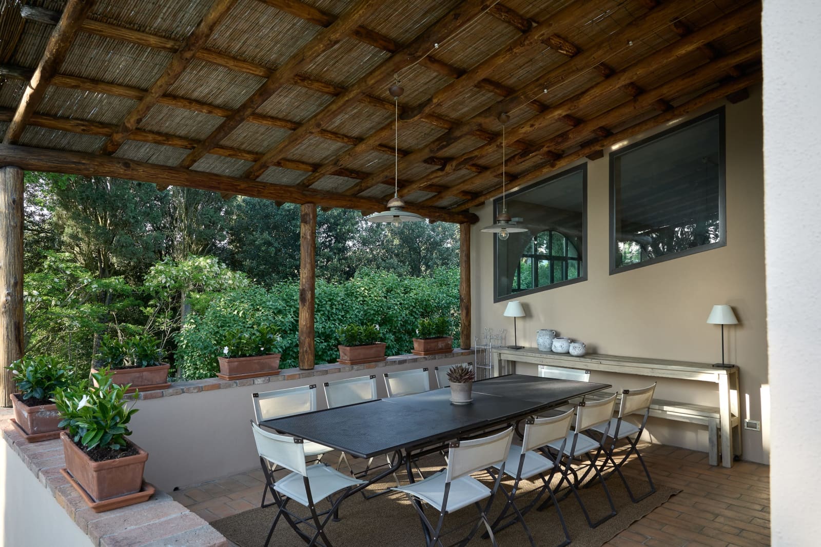 Villa Il Colto — the loggia