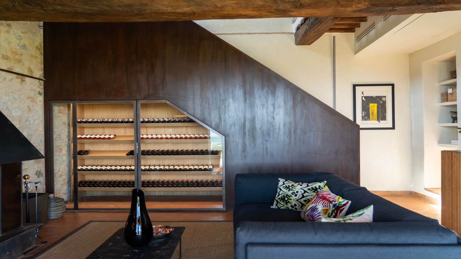 Villa Il Cellese — the staircase and sitting room