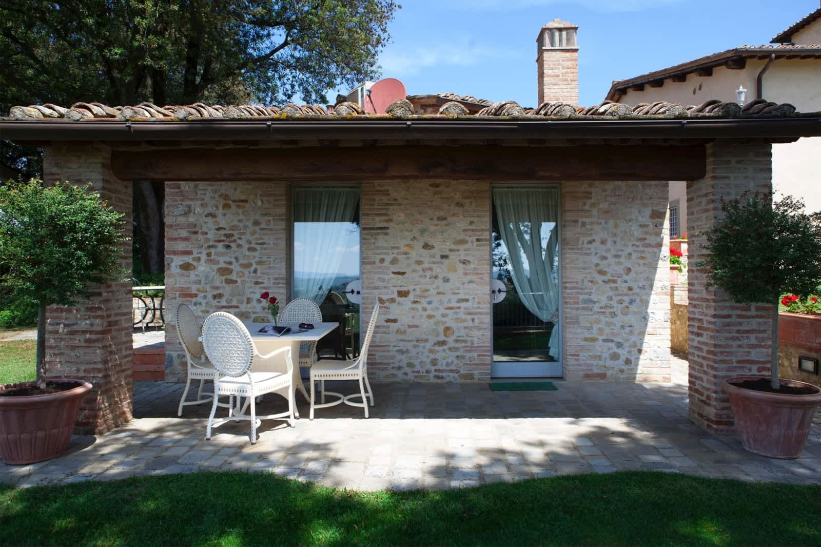 Villa Fornacella — the guest house terrace
