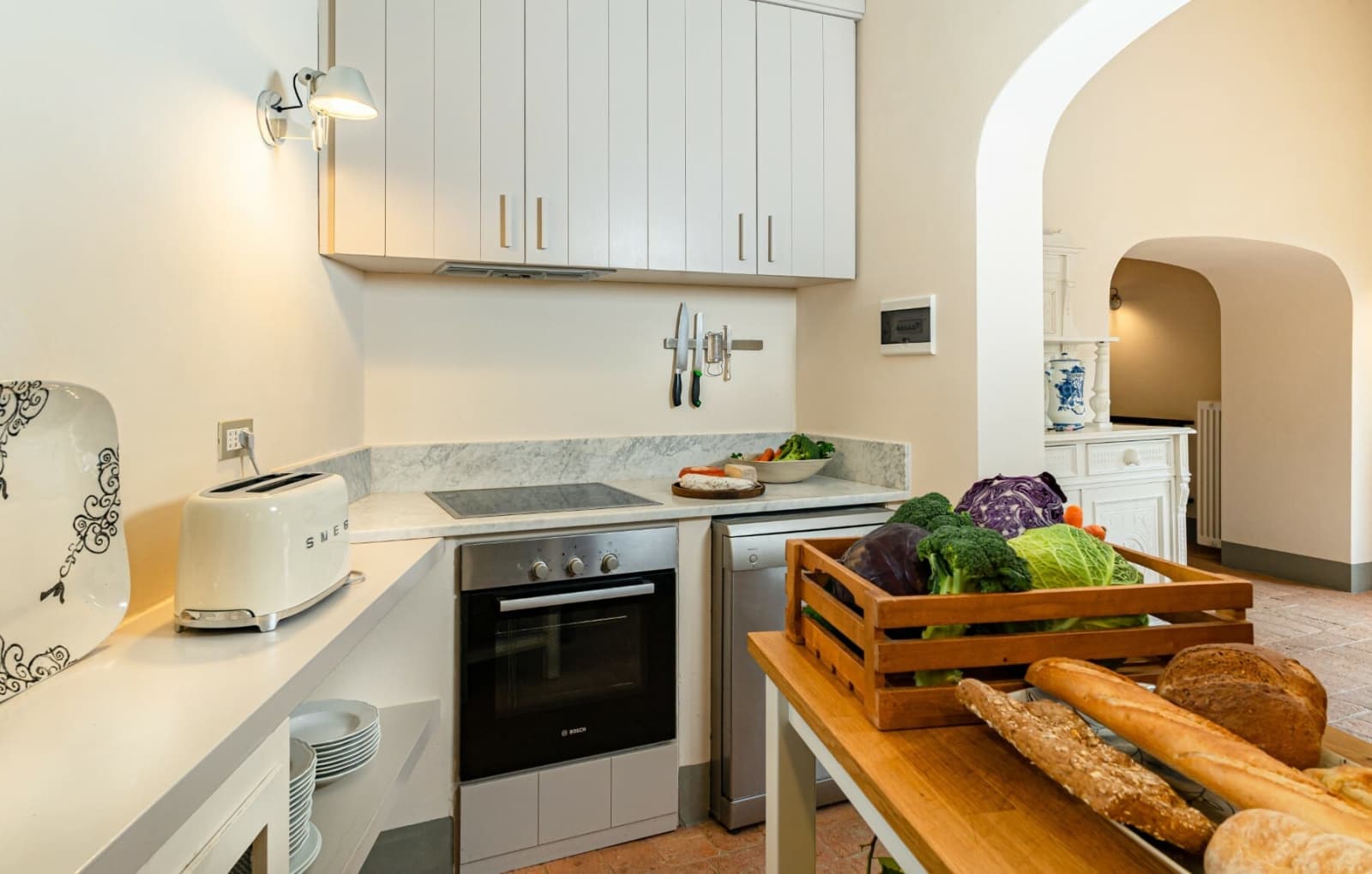 Villa Erbavoglio — a flat's equipped kitchenette