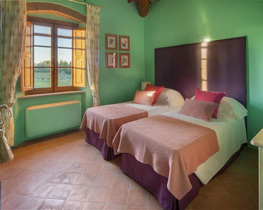 Solare del Chianti — the Il Treccone twin bedroom