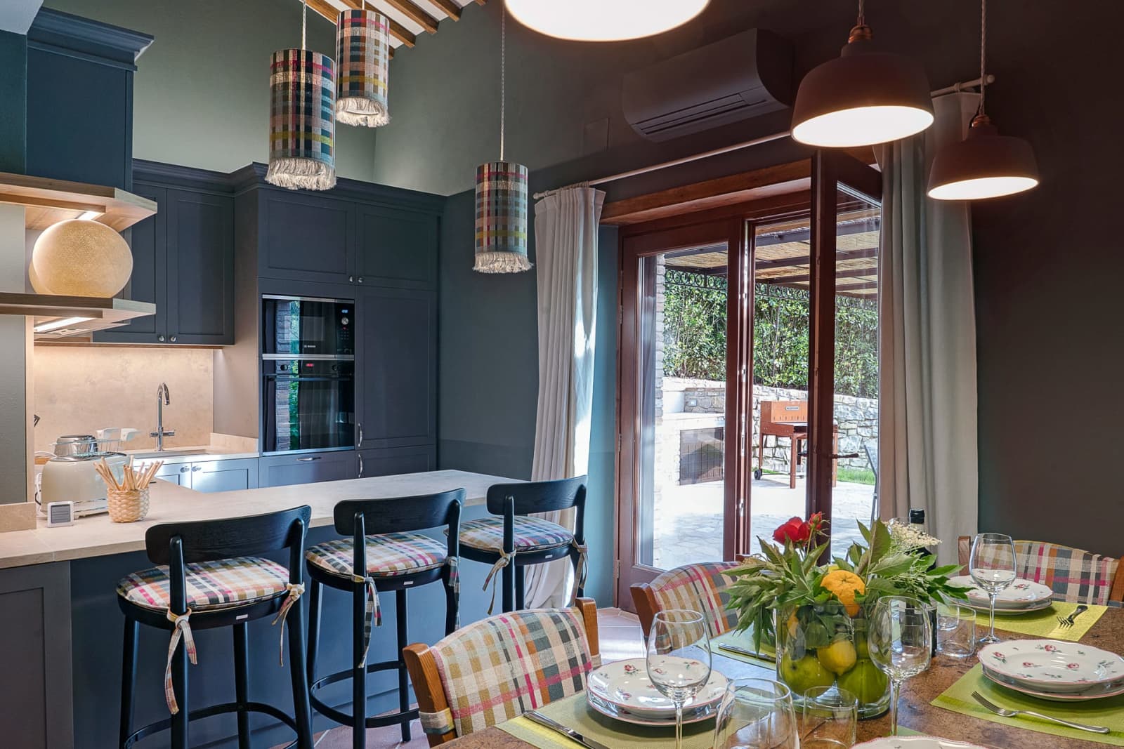 Casa Pernicella — the kitchen island and stools