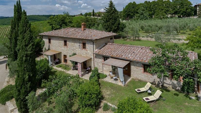 Borgo delle Vigne — the estate seen from the terraces