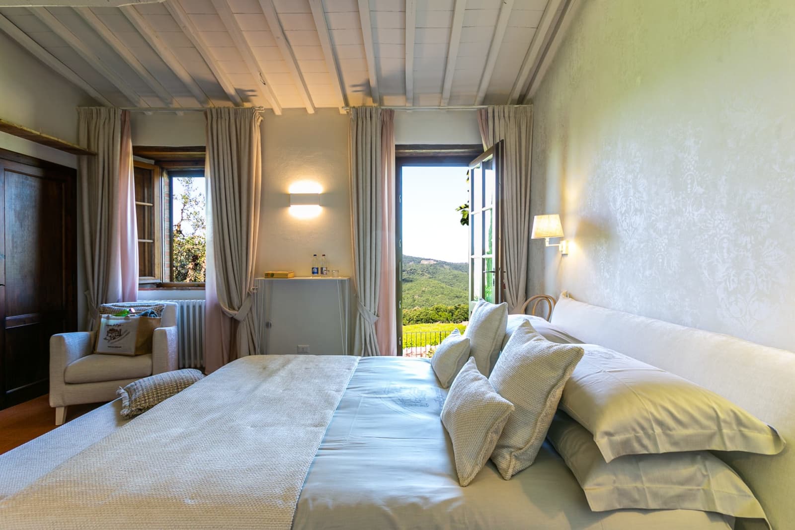 Casa dell'Erta — a bedroom opening to the view