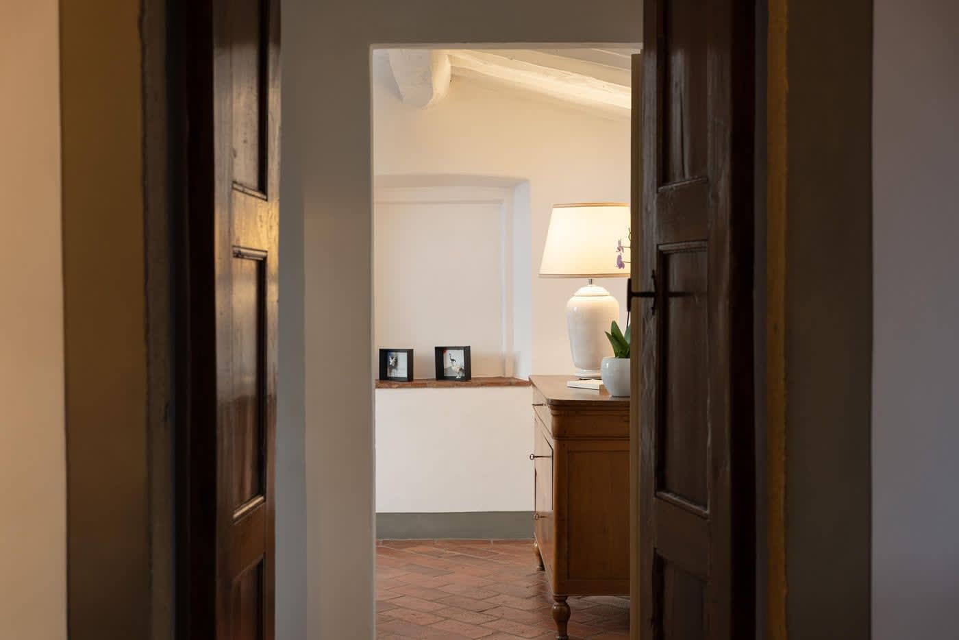 Villa Castellaro — a bedroom doorway