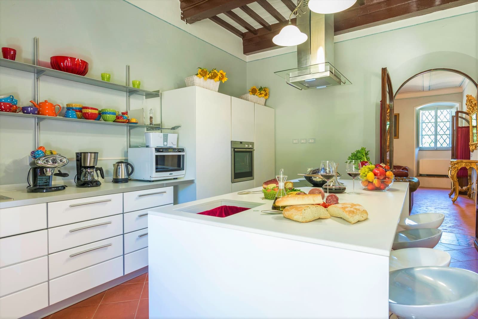 Villa della Cappella — the villa's kitchen