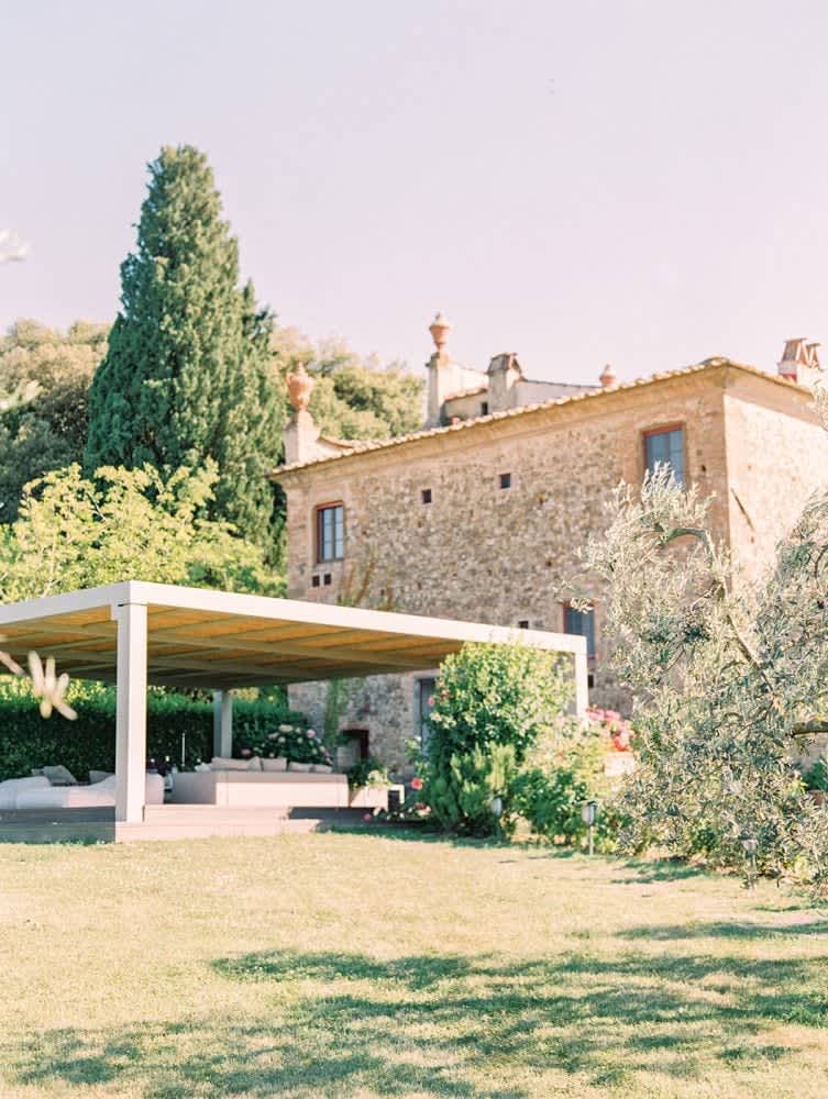 Villa Castellaro — the villa above the pool pergola