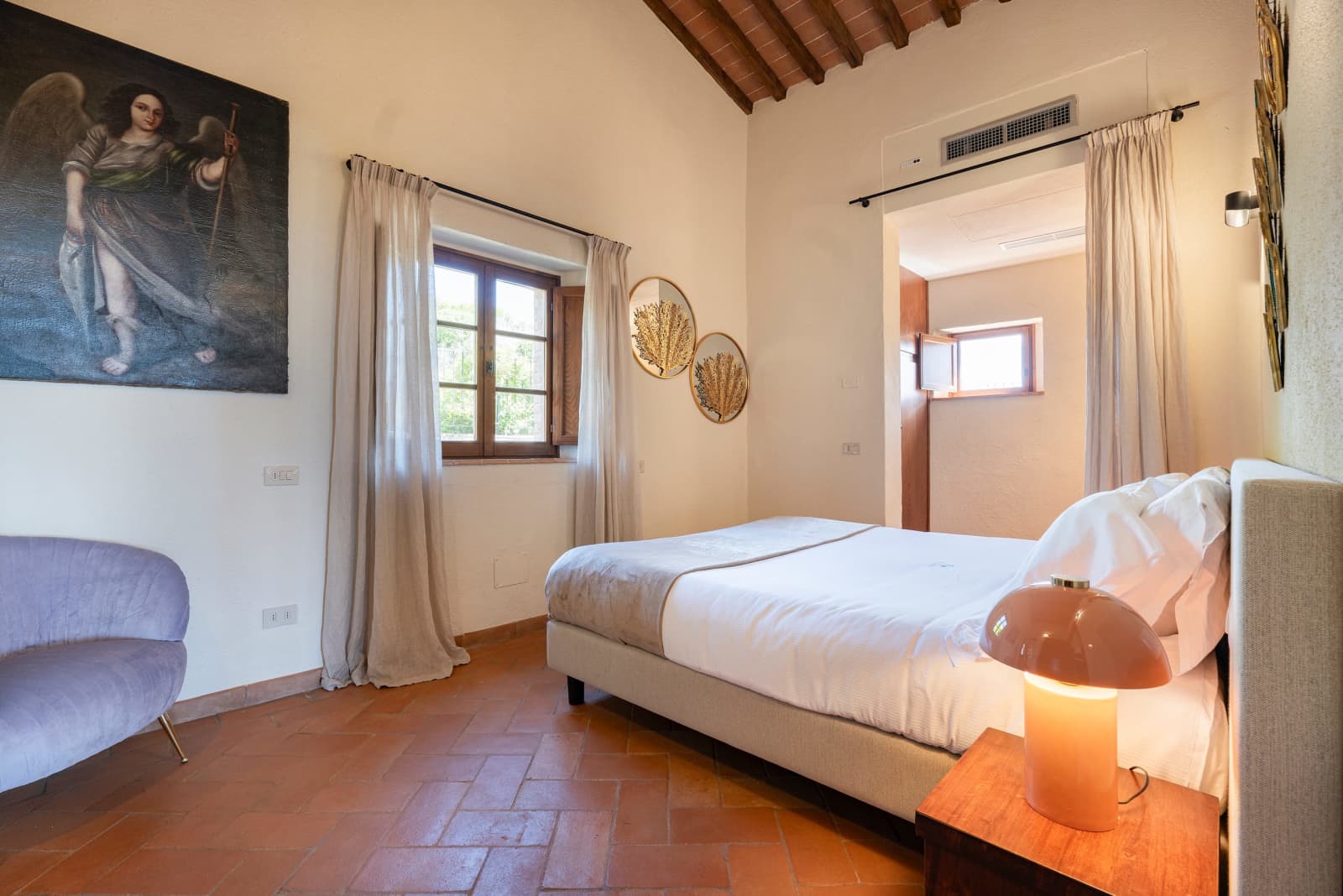 Villa Il Cellese — the Forno bedroom and its painting