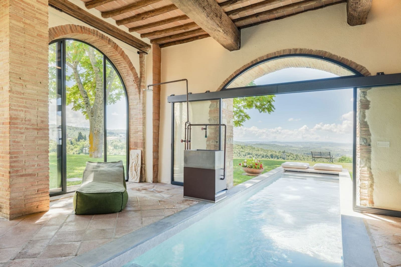 Villa Il Cellese — the heated indoor–outdoor pool