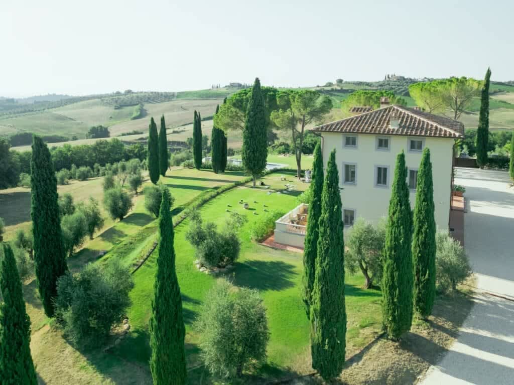 Tenuta Belvedere Estate: Tenuta Belvedere — the gardens and villa among the cypresses