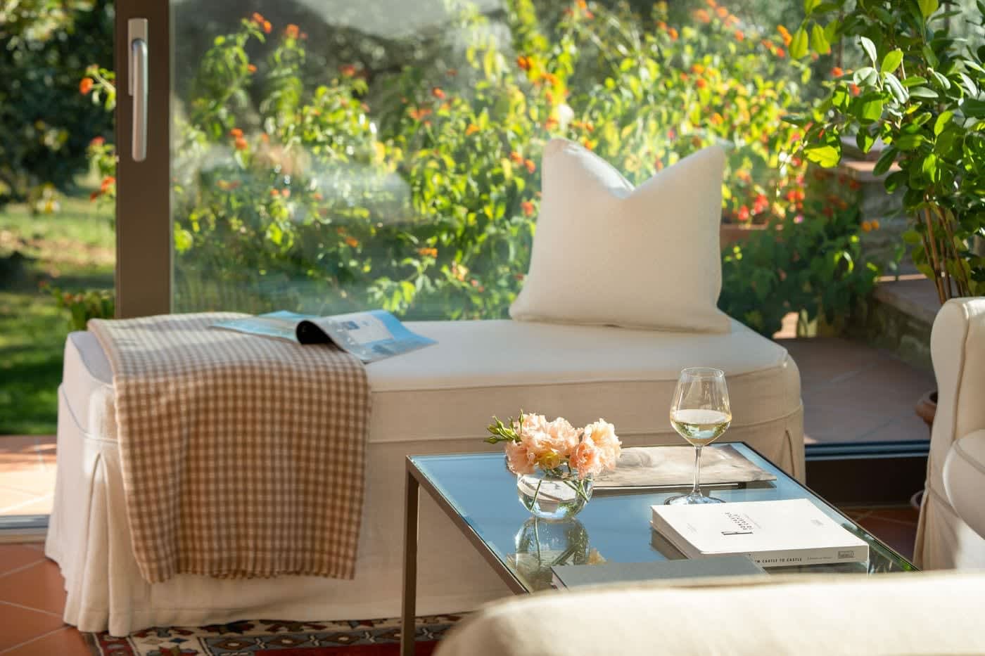 Casa Lilia — a window seat looking over the countryside