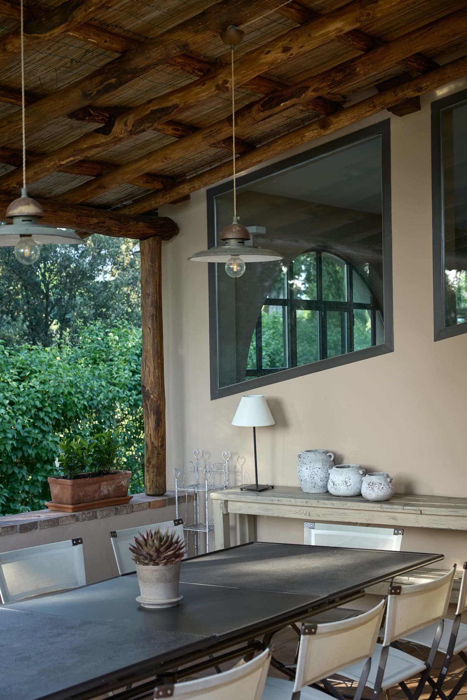 Villa Il Colto — the covered loggia