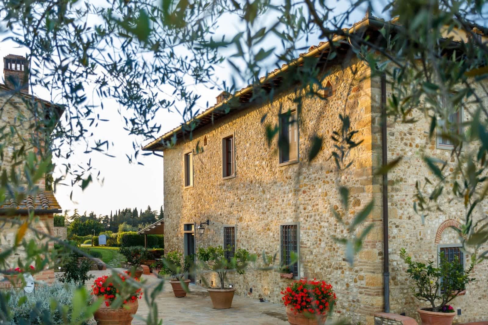 Solare del Chianti — the farmhouse among olive trees