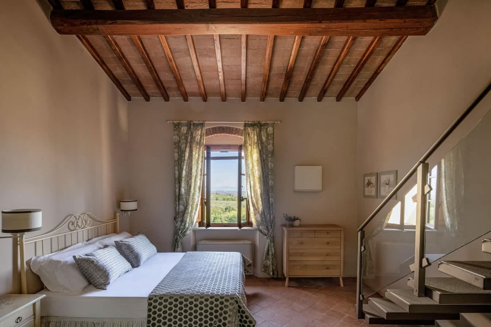 Solare del Chianti — the Il Contadino bedroom's view