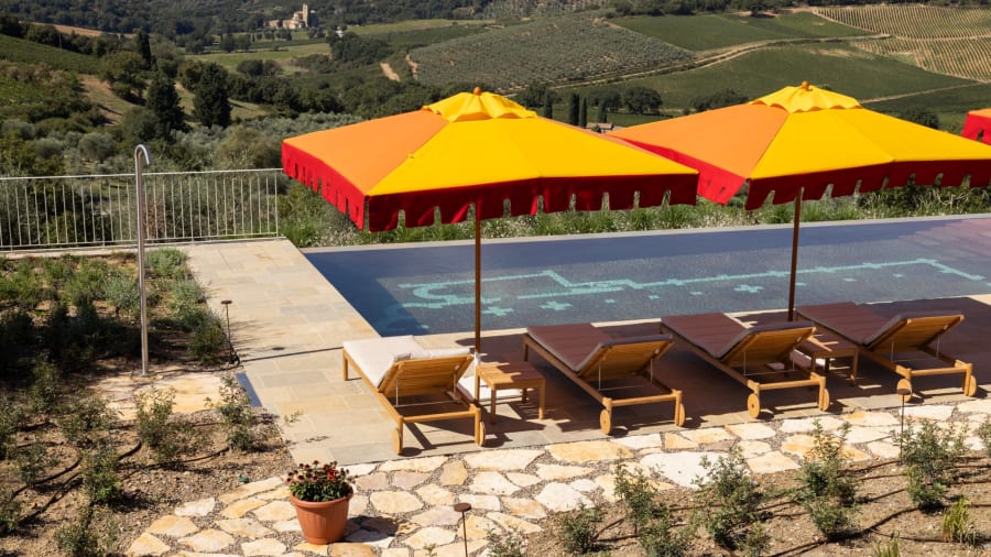 Podere Mastrojanni — the living room