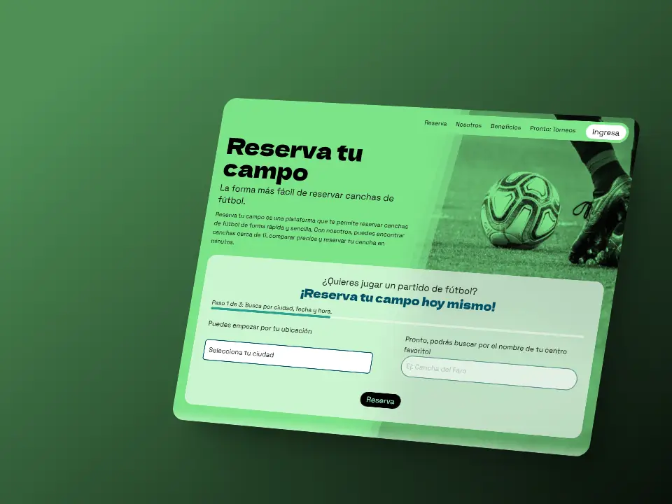 Reserva tu campo