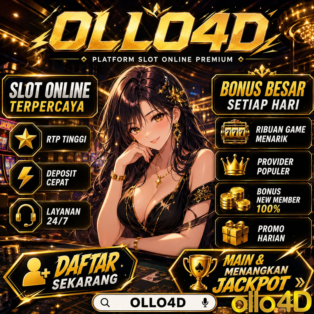 OLLO4D Platform Pedoman Spin Online Premium Dengan Fitur Terbaru Paling Seru