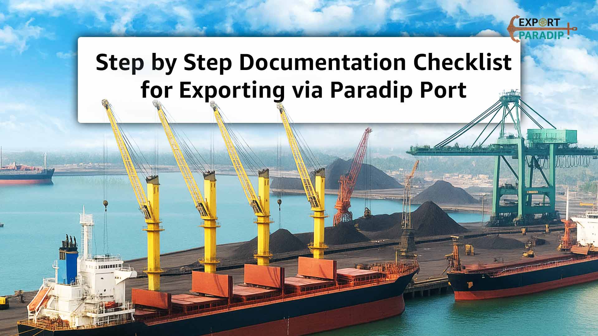 Step by Step Documentation Checklist for Exporting via Paradip Port