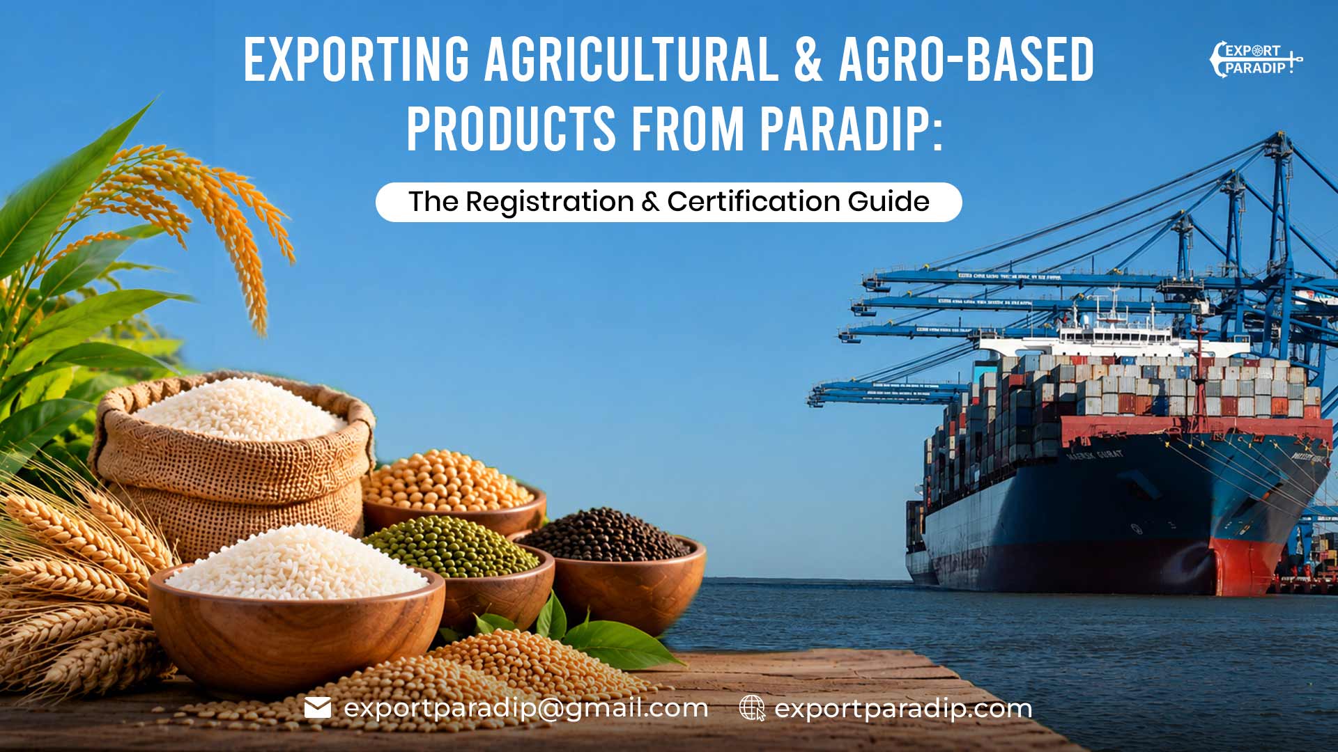 Exporting Agricultural & Agro-Based Products from Paradip: The Registration & Certification Guide