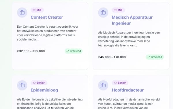 Richting vinden in werk en studie met Findmino Career  - Carrière in Nederland