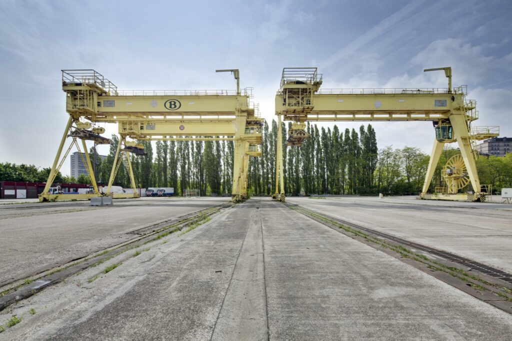 The abandoned cargo warehouses at Spoor Oost