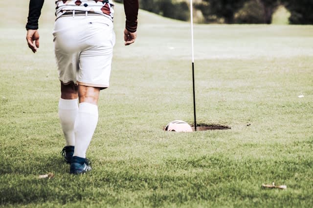 Footgolf. Having a fun kick around. - Vergelijkbare activiteit in Sport