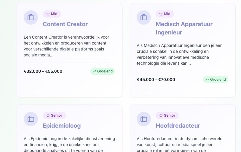 Finding direction in work and study with Findmino Career - Vergelijkbare activiteit in Carrière