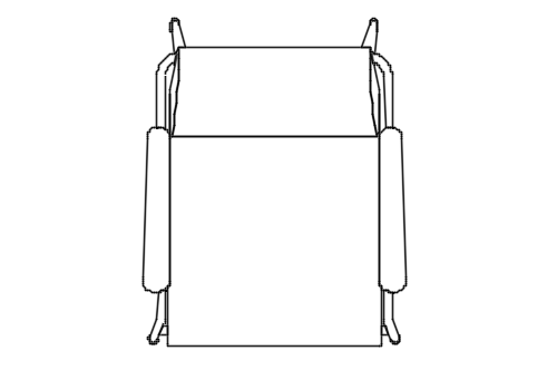 Dowload free Chair 01 designed by Jean Prouvé plan autocad block. Autocad block make by Be Interior Designer for block free download