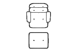 Dowload free Lounge Chair & Ottoman designed by Carles & Ray Eames plan autocad block. Autocad block make by Be Interior Designer for block free download