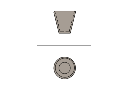 Dowload free Ceramic pot M elevation and plan autocad block. Autocad block make by Be Interior Designer for block free download