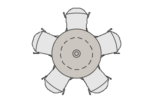 Dowload free Round table with 5 chairs plan autocad block. Autocad block make by Be Interior Designer for block free download