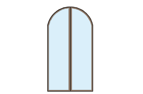 Dowload free Curved glass door L size elevation autocad block. Autocad block make by Be Interior Designer for block free download