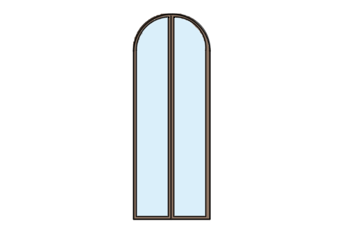 Dowload free Curved glass door S size elevation autocad block. Autocad block make by Be Interior Designer for block free download