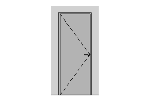 Dowload free Grey door 80cm with handles and frame elevation autocad block. Autocad block make by Be Interior Designer for block free download
