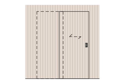 Dowload free Frameless sliding wood door elevation autocad block. Autocad block make by Be Interior Designer for block free download