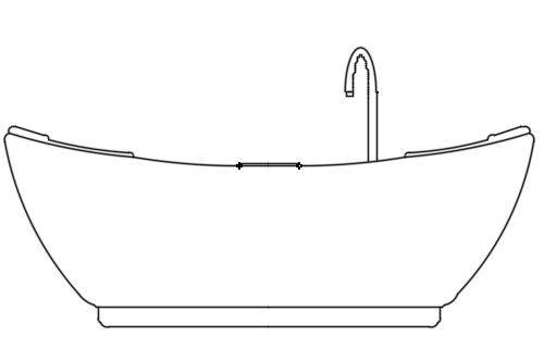 Dowload free Modern bathtub elevation autocad block. Autocad block make by Be Interior Designer for block free download