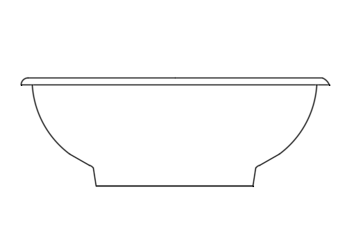 Dowload free Simple bathtub elevation autocad block. Autocad block make by Be Interior Designer for block free download